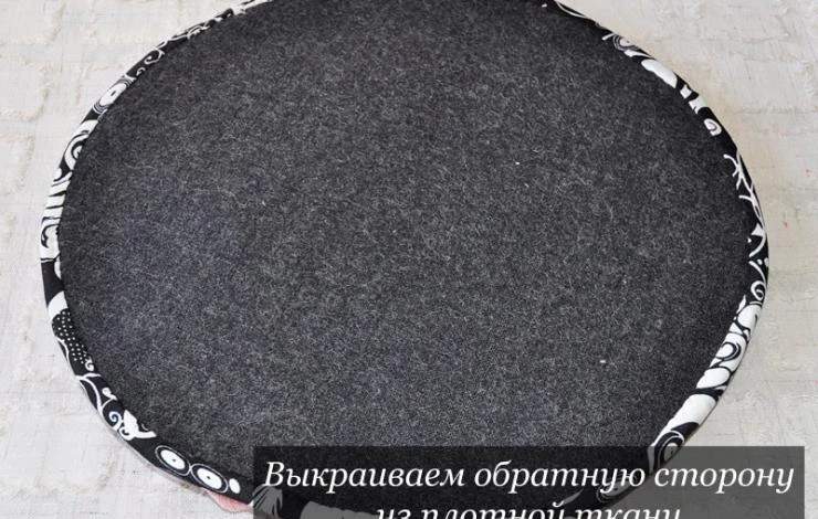 Коврик из треугольных лоскутков ткани: мастер-класс с фото